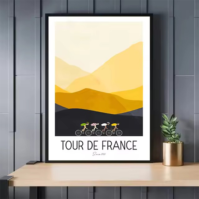 Watercolor Cycling Race Cyclis - Mountain Biking Races review and price