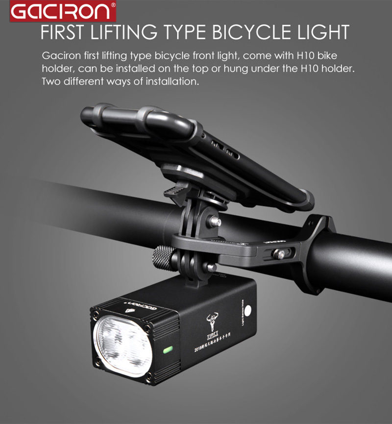 Gaciron Intelligent 500 Lumens - Mountain Biking Races review and price