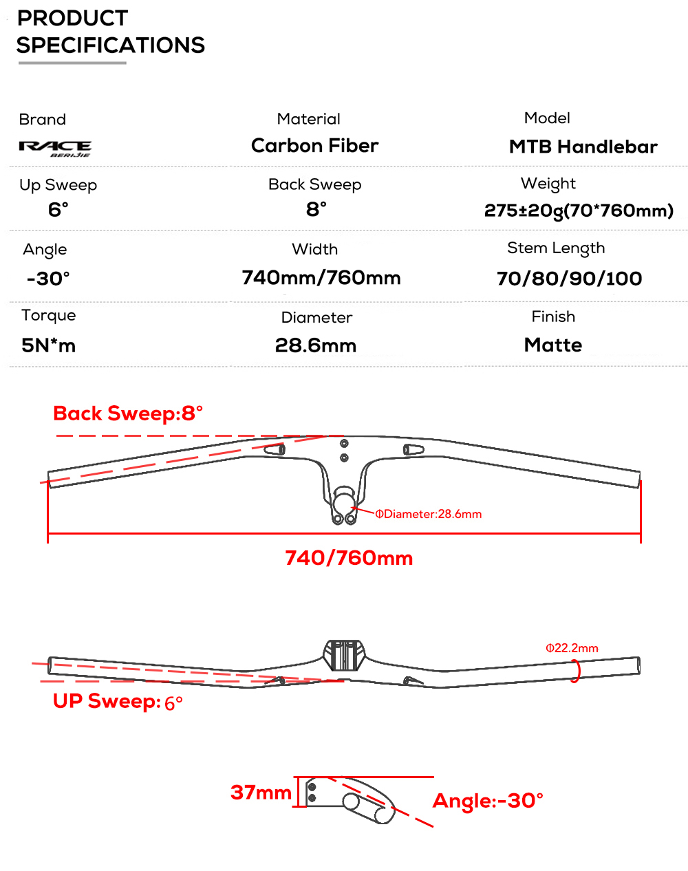 RACE -30° Integrated Cockpit F - Mountain Biking Races review and price